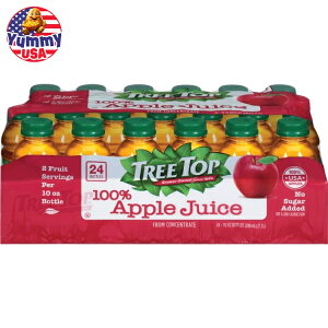 yő500~OFFN[|Lzc[gbv 100% AbvW[X 296ml 24{ Tree Top, 100% Apple Juice, 10 fl oz, 24-Count {y񂹏iz