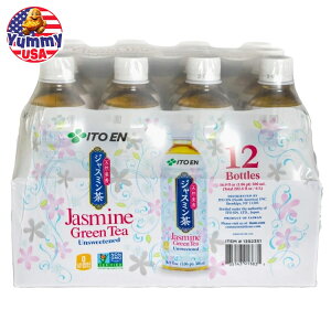 yő500~OFFN[|Lzɓ WX~Β  240ml 12{ Ito En Jasmine Green Tea, Unsweetened, 16.9 fl oz, 12-count {y񂹏iz