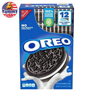 yő500~OFFN[|LzII `R[g ThCb` NbL[ XeCtbVpbN 12  OREO Chocolate Sandwich Cookies, Stay Fresh Packs, 12-Count { e ܂Ƃߔ َq 
