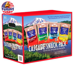yő500~OFFN[|LzeBY JXP[h |eg`bvX 1.5 IX oGeBpbN 30  Tim's Cascade Potato Chips, 1.5 oz, Variety Pack, 30-count {y񂹏iz