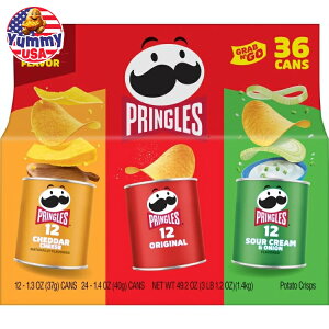 vOY vOX OuS[ |egNXv oGeB 36 Pringles Grab & Go Potato Crisps, Variety, 36-count܂Ƃߔ َq  ܂ XibN CO {y