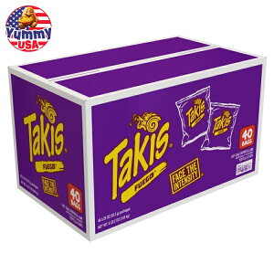 yő500~OFFN[|Lz^LX [h geB[ `bvX tGS 3.25 IX 40  Takis Rolled Tortilla Chips, Fuego, 3.25 oz, 40-count {y񂹏iz