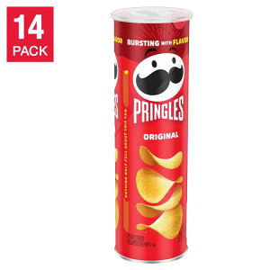 yő500~OFFN[|LzvOY vOX |eg`bvX IWi 5.26 IX 14  Pringles Potato Chips, Original, 5.26 oz, 14-count܂Ƃߔ َq  ܂ XibN C