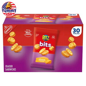yő500~OFFN[|LzRITZ rbg NbJ[ ThCb` `[Y 1.5 IX 30  RITZ Bits Cracker Sandwiches, Cheese, 1.5 oz, 30-count {y񂹏iz