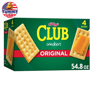 yő500~OFFN[|LzPbO NuNbJ[ IWi 13.7 IX 4  Kellogg's Club Crackers, Original, 13.7 oz, 4 Count {y񂹏iz