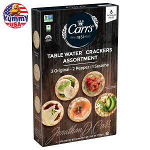 yő500~OFFN[|LzJ[Ye[u EH[^[NbJ[ oGeBpbN 25.5IX Carr's Table Water Crackers, Variety Pack, 25.5 oz {y񂹏iz