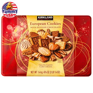 yő500~OFFN[|LzJ[Nh VOl`[ [sA NbL[ xM[ `R[g A\[g 49.4 IX Kirkland Signature European Cookies With Belgian Chocolate, Assortment, 49.4 oz 