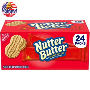 yő500~OFFN[|Lzibco^[ThCb`NbL[ 1.9IX 24 Nutter Butter Sandwich Cookies, 1.9 oz, 24-count {y񂹏iz