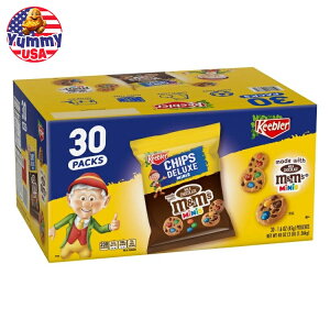 yő500~OFFN[|LzL[u[ ~N`R[gM&M's~jgpTCYNbL[ 1.6IX 30 Keebler Bite Size Cookies made with Milk Chocolate M&M's Minis, 1.6 oz, 30-count e A