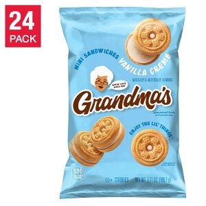 �y�A�����J�R�X�g�R�i�z�O�����}�Y �~�j �T���h�C�b�` �N�b�L�[ �o�j���N���[�� 105g 24�� Grandma's Mini Sandwiches Cookies, Vanilla Creme, 3.71 oz, 24-count �y�����񂹏��i�z�y���킹�Ĕ��������z