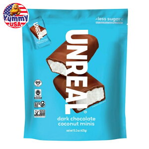 yő500~OFFN[|LzAA _[N`R[g RRibc~j 15.3 IX Unreal Dark Chocolate Coconut Minis, 15.3 oz {y񂹏iz