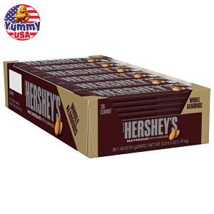 yő500~OFFN[|Lzn[V[Y A[h~N`R[g 1.45 IX 36 Hershey's Milk Chocolate With Almonds, 1.45 oz, 36-count `R o[CO {y񂹏iz