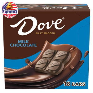 yő500~OFFN[|Lz_ ~N`R[g LfBo[ tTCY 1.44 IX 18  Dove Milk Chocolate Candy Bars, Full Size, 1.44 oz, 18-count {y񂹏iz