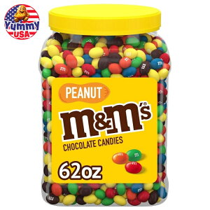 yő500~OFFN[|LzM&M's `R[gLfB s[ibc 62 IXr M&M's Chocolate Candy, Peanut, 62 oz Jar e AJ {y񂹏iz