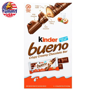 yő500~OFFN[|LzL_[ uGm `R[gw[[ibc `R[go[ 2{ 1.5IX 20pbN Kinder Bueno Chocolate and Hazelnut Chocolate Bars, 2 Bars, 1.5 oz, 20 Pack {y