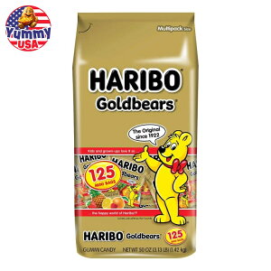 yő500~OFFN[|Lzn{[ S[hxA[Y O~LfB ~jobO 0.4 IX 125  Haribo Goldbears Gummi Candy, Mini Bags, 0.4 oz, 125-count O~xA n[hO~ e ܂Ƃߔ 