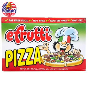yő500~OFFN[|LzE.tbeB O~sU 48 E.Frutti Gummi Pizza, 48-Count {y񂹏iz