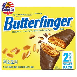 yő500~OFFN[|Lzo^[tBK[ VFATCYpbN 3.7IX 18 Butterfinger, Share Size Pack, 3.7 oz, 18-count {y񂹏iz