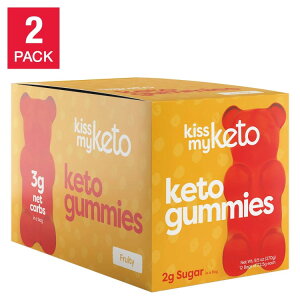 yő500~OFFN[|LzLX}CPgO~ 12 2pbN Kiss My Keto Gummies, 12-count, 2-pack {y񂹏iz
