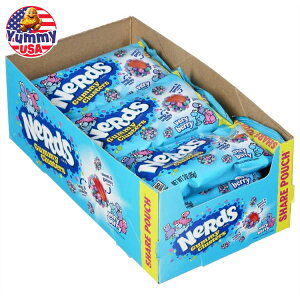 yő500~OFFN[|Lzi[Y LfB O~ NX^[ x[x[ VFA pE` 3 IX 12  Nerds Candy Gummy Clusters, Very Berry, Share Pouch, 3 oz, 12-Count {y񂹏i