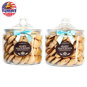 yő500~OFFN[|LzA[E}N[h I[o^[V[gubhNbL[ 2pbN 1r64̃NbL[ Mary Macleod's All Butter Shortbread Cookies, 2-pack, 64 Cookies Per Jar {