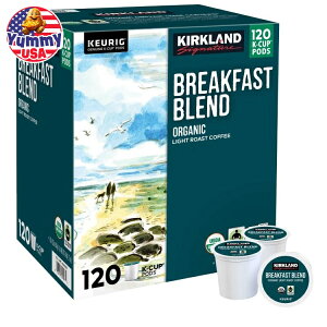 yő500~OFFN[|LzJ[Nh VOl`[ R[q[ I[KjbN ubNt@Xg uh K-Jbv |bh 120  Kirkland Signature Coffee Organic Breakfast Blend K-Cup Pod, 120-count 