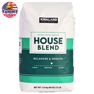 J[Nh VOl`[ nEXuh z[r[R[q[ ~fBA[XgA2.5 |h Kirkland Signature House Blend Whole Bean Coffee, Medium Roast, 2.5 lbs {y񂹏iz