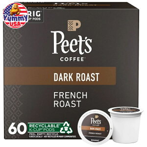 yő500~OFFN[|Lzs[cR[q[ t`[Xg KJbv|bh 60 Peetfs Coffee French Roast K-Cup Pod, 60-count e ܂Ƃߔ _[N[Xg ArJR[q[ ArJ X
