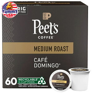 yő500~OFFN[|Lzs[cR[q[ JtFh~S KJbv|bh 60 Peetfs Coffee Cafe Domingo K-Cup Pod, 60-count e ܂Ƃߔ ~fBA[Xg  ArJ ArJ