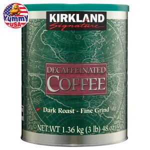 yő500~OFFN[|LzJ[NhVOl`[ JtFCR[q[ _[N[Xg 3|h Kirkland Signature Decaffeinated Coffee, Dark Roast, 3 lbs {y񂹏iz