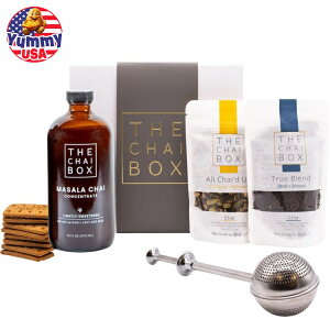 yő500~OFFN[|Lz`C + rXPbg + XeXX`[eB[p[MtgZbg Chai + Biscuits + Stainless Steel Steeper Gift Set {y񂹏iz