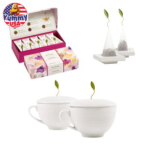 yő500~OFFN[|LzeB[tHe }|T eB[Zbg Tea Forte Mariposa Tea Bundle with 20 Pyramid Infusers, 2 Caf? Cups & 2 Tea Trays {y񂹏iz
