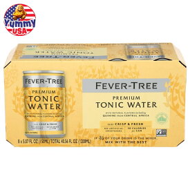 【最大500円OFFクーポン有】[3個セット]フィーバーツリー プレミアムトニックウォーター 8個入り Fever Tree Soda 8Pk Tonic Water 40.56FO 【お取り寄せ商品】