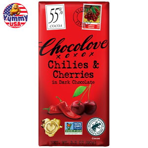 yő500~OFFN[|Lz[12Zbg] `Ru _[N`R[g hq&`F[ Chocolove Chilies & Cherries in Dark Chocolate { e `ybp[ sh XpCV[ hC`F
