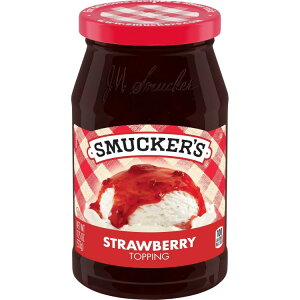 �X�}�b�J�[�Y �X�g���x���[�g�b�s���O 333g Smucker's Strawberry Topping, 11.75 oz �y�����񂹏��i�z