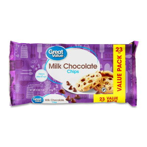 yő500~OFFN[|LzO[go[ ~N`R[g`bv 652g obO Great Value Milk Chocolate Chips, 23 oz Bag y񂹏iz