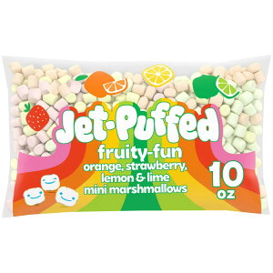 yő500~OFFN[|LzWFbgpt t[eB[t@ IW Xgx[ C ~j}V} 283g Jet-Puffed Fruity-Fun Orange, Strawberry, Lemon & Lime Mini Marshmallows, 10 oz y