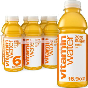 �r�^�~���E�H�[�^�[ ���C�Y �[���V���K�[ �I�����W 500ml 6�{�p�b�N vitaminwater Rise Zero Sugar Orange 16.9 fl oz, 6 Pack Bottles �y�����񂹏��i�z