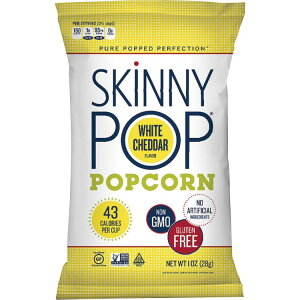 �X�L�j�[�|�b�v �O���e���t���[ �z���C�g�`�F�_�[�|�b�v�R�[�� 28g SkinnyPop Gluten-Free White Cheddar Popcorn, 1 oz �y�����񂹏��i�z