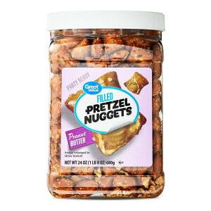 �O���[�g�o�����[ �s�[�i�b�c�o�^�[����v���b�c�F�� 680g Great Value Peanut Butter Filled Pretzel, 24 oz �y�����񂹏��i�z