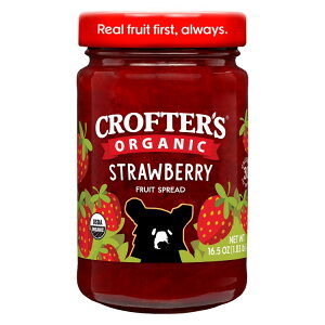 yő500~OFFN[|LzNt^[Y I[KjbN Xgx[ v~At[cXvbh 468g Crofters Organic Strawberry Premium Fruit Spread, 16.5 oz y񂹏iz