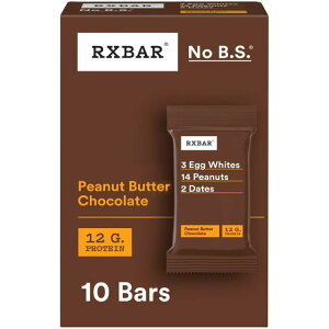 �A�[���G�b�N�X�o�[ �v���e�C���o�[ �s�[�i�b�c�o�^�[�`���R���[�g 10�{�� RXBAR Protein Bars Gluten-Free, Peanut Butter Chocolate, 10 Count �y�����񂹏��i�z