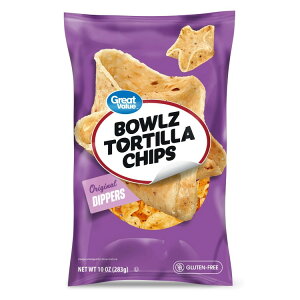 yő500~OFFN[|LzO[go[ {EYgeB[`bvX fBbp[Y 283g Great Value Bowlz Tortilla Chips Dippers, 10 oz y񂹏iz