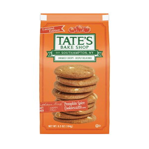 yő500~OFFN[|LzeCcxCNVbv pvLXpCXNbL[ zCg`R`bv 184g  Tate's Bake Shop Pumpkin Spice Cookies with White Chocolate Chips, Limited Edition, 6.5 oz y