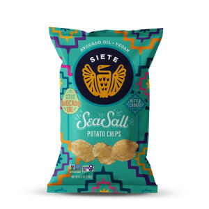 �V�G�e �P�g���N�b�N�h�|�e�g�`�b�v�X �V�[�\���g ��156g Siete Kettle Cooked Potato Chips Sea Salt, 5.5 oz �y�����񂹏��i�z