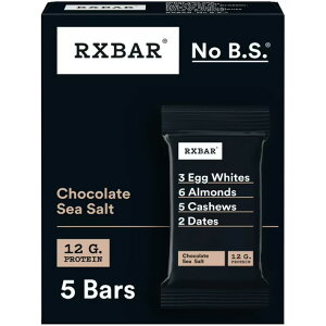 �A�[���G�b�N�X�o�[ �v���e�C���o�[ �`���R���[�g�V�[�\���g 5�{�� RXBAR Protein Bars Gluten-Free, Chocolate Sea Salt, 5 Count �y�����񂹏��i�z