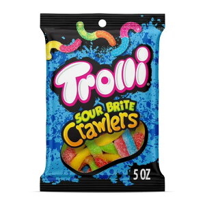 g[ T[uCgN[[ LfB `F[ Xgx[O[v IWC O~[ 142g Trolli Sour Brite Crawlers Gummy Worms, 5 oz y񂹏iz