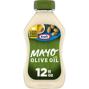 �N���t�g �I���[�u�I�C������ �ᎉ�b�}���l�[�Y 355mL �X�N�C�[�Y�{�g�� Kraft Mayo with Olive Oil Reduced Fat Mayonnaise Squeeze Bottle, 12 fl oz �y�����񂹏��i�z