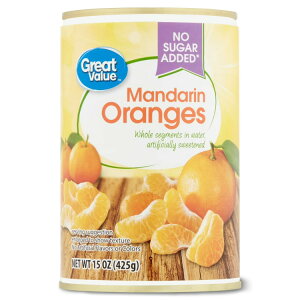 �y�E�H���}�[�g�u�����h�z�O���[�g�o�����[ �}���_�����I�����W 425g Great Value Canned Mandarin Oranges, 15 oz �y�����񂹏��i�z