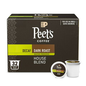 yő500~OFFN[|Lzs[cR[q[ JtFCX nEXuh _[N[Xg VOT[u R[q[|bh 32J[g Peet's Coffee Decaffeinated House Blend Dark Roast Single Serve 